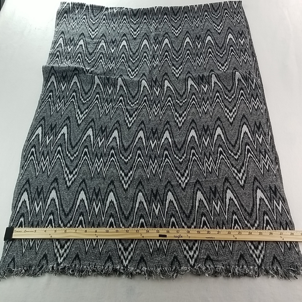 Unbranded Black Gray White Multi-Purpose Scarf - Picture 5 of 6